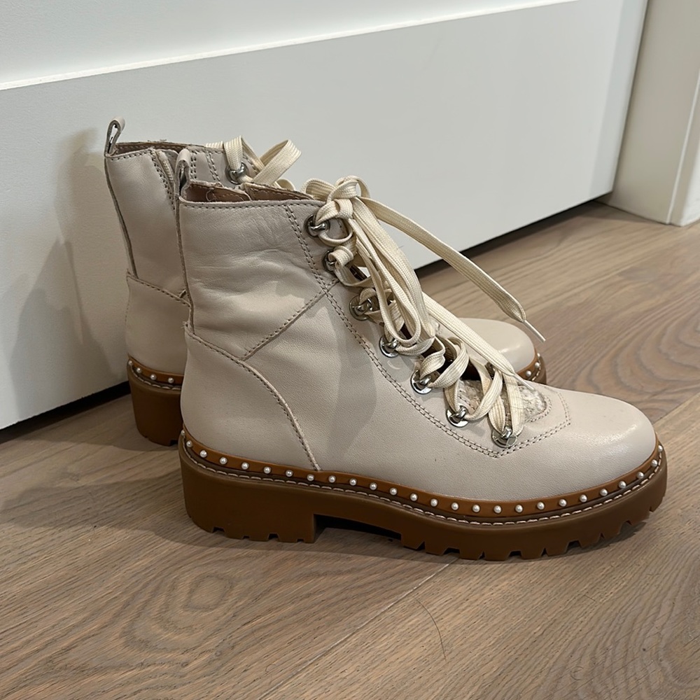 Steve Madden Cream Boots (8.5)
